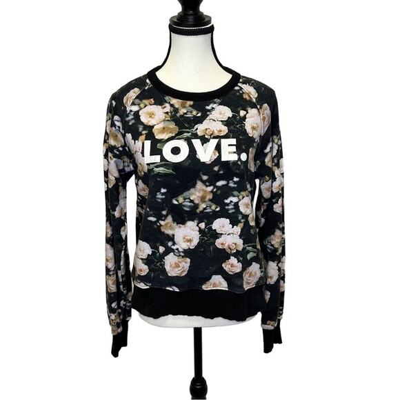 Rebecca Minkoff Women’s Floral LOVE Sweatshirt - Size S - Picture 1 of 11